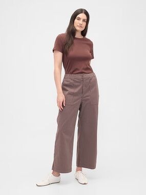 High Rise Easy Stripe Wide-Leg Khakis!
